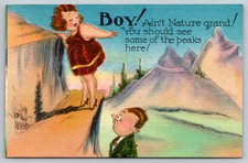 Vintage Nature's Peaks Scenic Mountain Postcard 1966