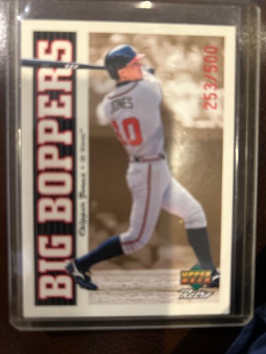 1999 Upper Deck Retro Big Boppers Chipper Jones #’d 253/500