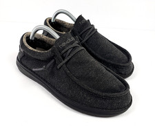 Hey Dude Wally Youth Size 4 Womens Sz 5 Black Slip On Casual Loafer Shoes