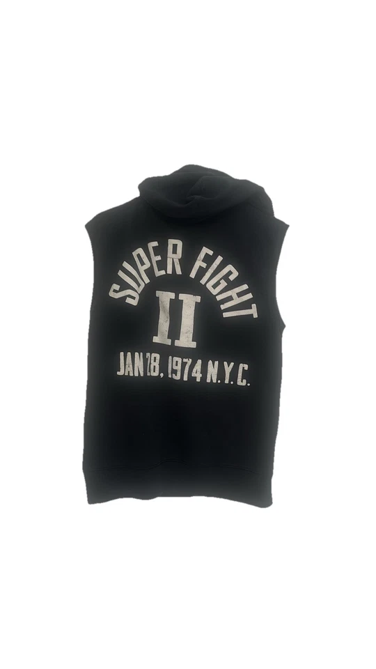 Men's S Roots of Fight Boxing Muhammad Ali Sting Like A Bee  Sleeveless Hoodie!! - Image 3 of 4