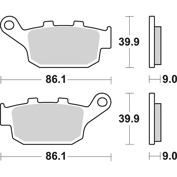 Honda Cl 500 Sbs 881HF BremsbeläGe 2023 2024-image