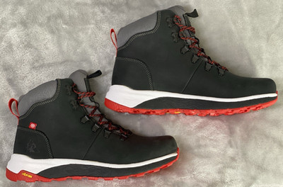 686 X Rocky Summit Elite Waterproof Hiking Boots Men 10 Black Red Grey Ortholite