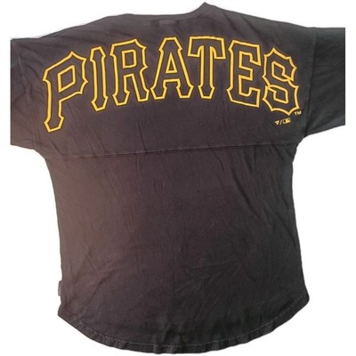 Fanatics Pittsburgh Pirates Men's Women's Small Black Jersey T-Shirt Yellow Gold