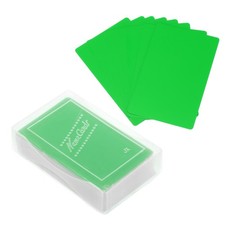 0.21mm Metal Business Cards, 100 Pack Name Card Laser Engraving, Green