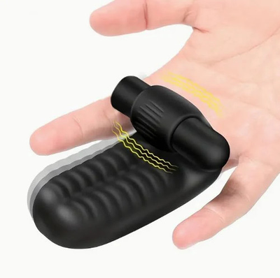 #ad Silicone Finger Vibrator Stimulation Massager 10 Vibration Modes Rechargeable $14.99