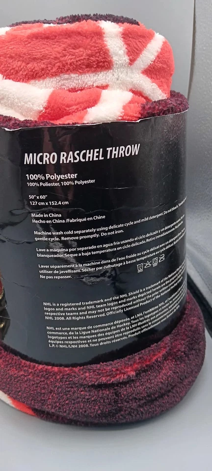 Placa de licença de metal NHL Detroit Red Wings feita à mão abajur de mesa esportivo e arremesso preto - Imagem 4 de 4