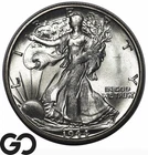 1944-S Walking Liberty Half Dollar, Solid Gem BU++ Tough This Nice