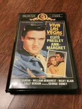 VIVA LAS VEGAS VHS (1963)CLAMSHELL CASE MGM/UA PRESLEY MARGRET