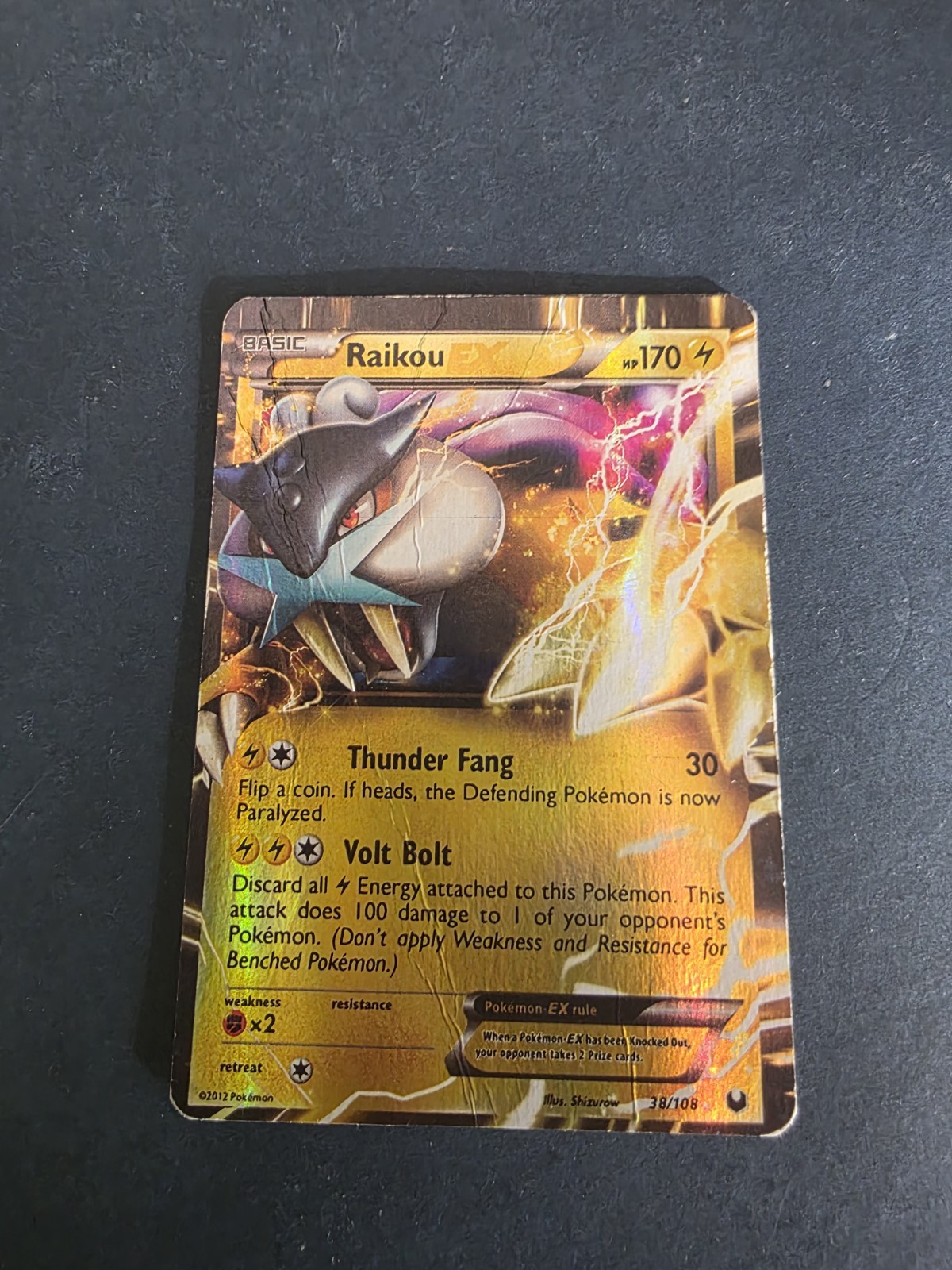 Raikou EX 38/108 Dark Explorers Holo