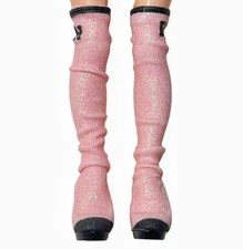 Rainbow High Bella Parker Mini Accessories Studio Shoes Pink Glitter Cloth Boots