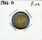 W@W 1926-d MERCURY DIME!!!! ( Nice Coin !!!!) FINE !!!!!