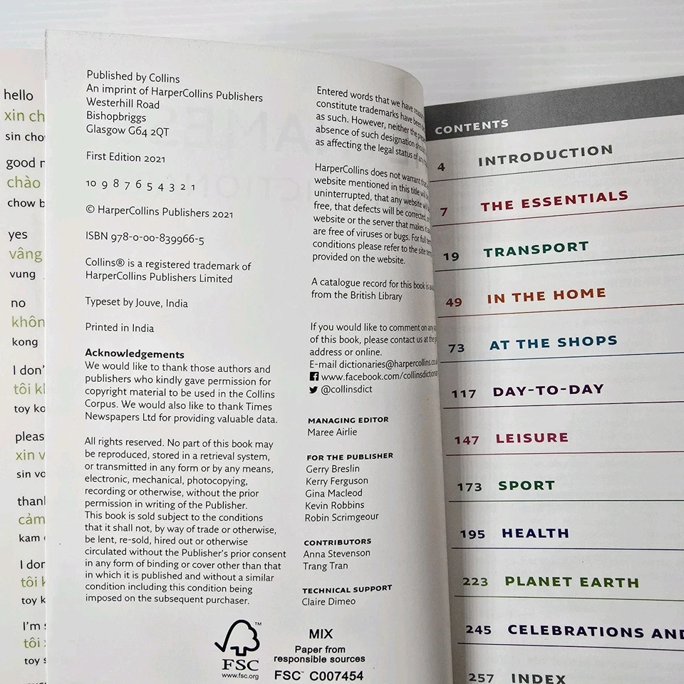 Vietnamese Dictionary Visual - Paperback, by Collins Dictionaries - Image 4 of 4