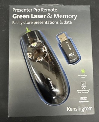 New Kensington K72367US Presenter Pro Remote with Green Laser and 2 GB Memory
