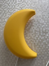 IKEA Kinderzimmerwandleuchte, gelb, Mondsichel, Kabelschalter, Leuchtmittel incl