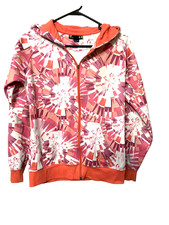 Under Armour Womens Small Semi Fitted Hooded Jacket Pink/Orange