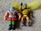 Vintage He-Man Motu Masters Of The Universe Ram Man AND Buzz Off BOTH INCLUDED