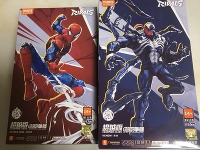 Blokees Marvel Rivals Spider-Man & Venom Champion Class Assembly Model Kit Set