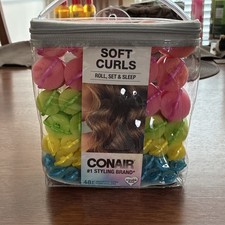Conair Soft Curls Foam Rollers Assorted Sizes Multicolor 48 Count