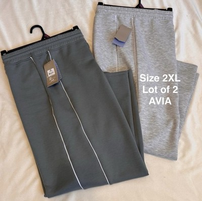 Avia Women's ScubaKnit Pants, 30'' Inseam, Size 2XL, Lot of 2