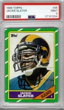 1986 Topps #85 Jackie SLATER - PSA 9+++ HOF Rams