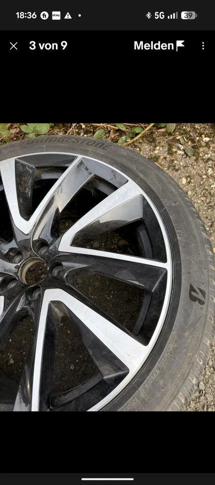 Original Alufelge Volvo XC90 Original 9Jx21 ET38,5 Felge Rim  1x - Bild 2 von 4