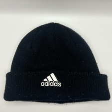 Adidas Climawarm Beanie Hat Black Embroidered Logo Warm Winter Knit Cap Unisex