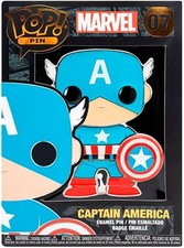Funko POP! Pin Marv - Funko - ¡POP! Pin Marvel Capitán América POP!  - X59z