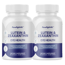 Lutein  Zeaxanthin Eye  Vision Health Natural Formula Supplement - 2 Bottles