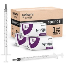 Bulk Case – 1mL Luer Slip Syringe (No Needle) – 1000 Pcs (10x100) | Sterile &...