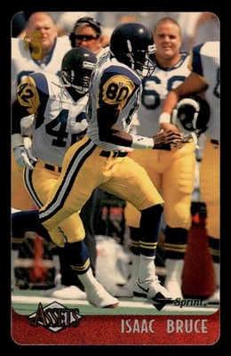 1996 Classic Assets - Phone Cards $5 Isaac Bruce #4