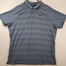 Nike Golf Men s Polo Shirt Dri-Fit Zonal Cooling Polyester Gray X-LARGE Xl