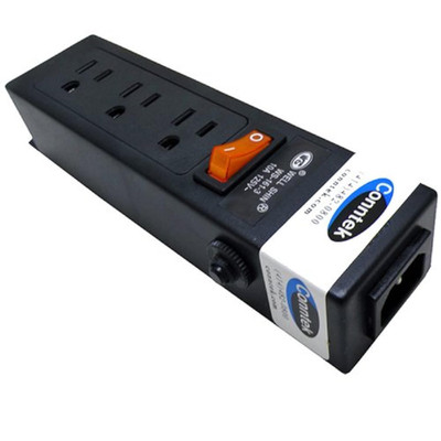 Conntek Power Strip 125V 7-1/2-Inch Housing Iec C14 To U.S 3 Prong Power Strip