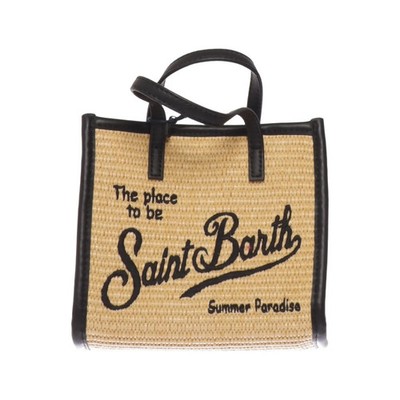 Saint Barth, Umhängetasche, Damen, Beige/Schwarz, Print, 18, 9, 17 cm #j8f