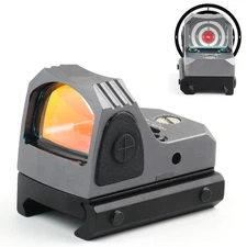 Mini Red Dot Tactical RMR Reflex Sight Scope for Pistol Glock 17 19 W/20mm Mount