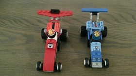 LEGO Racers: Zero Hurricane and Red Blizzard (4593) 100% Complete w Minifigures