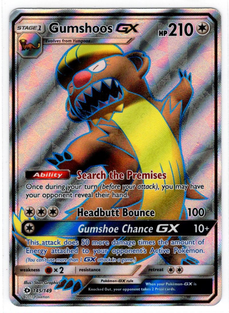2017 Sun & Moon Gumshoos GX #145