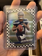 2025 Panini Prizm Football Jalen Milroe Rookie Checkerboard RC Seaahwaks