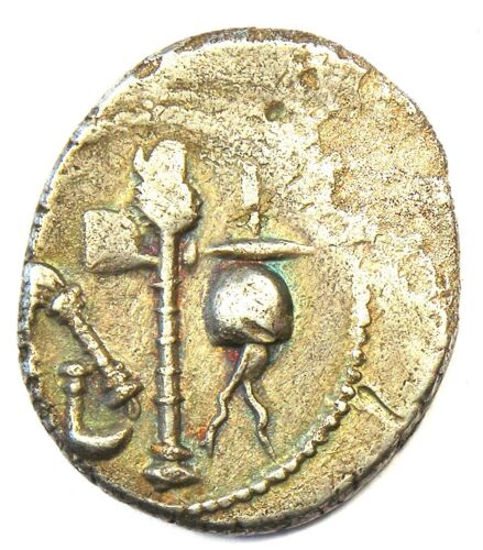 Julius Caesar AR Denarius Elephant Coin 49 BC. NGC Choice VF (Certificate) - Picture 3 of 5
