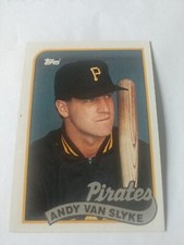 1989 Topps #350 Andy Van Slyke Pittsburgh Pirates Baseball Card