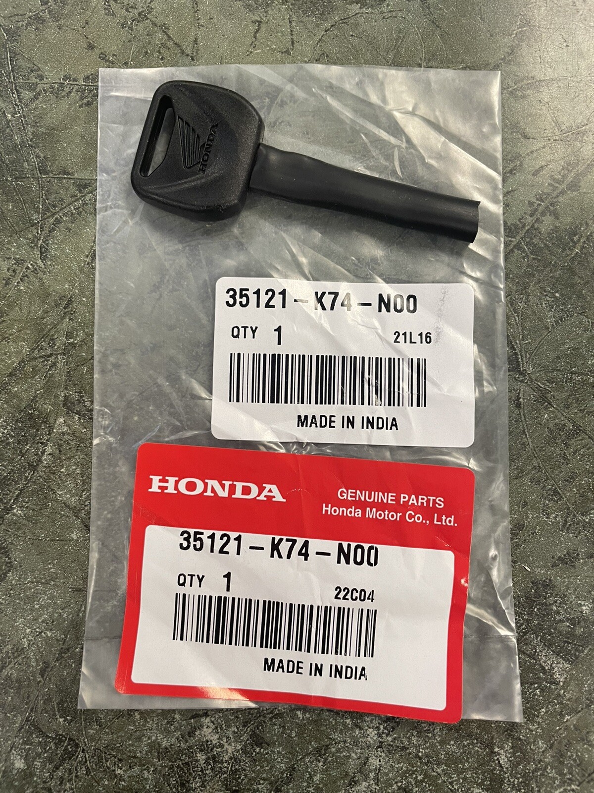 20222023 Honda Navi NVA110B Replacement Key Blank OEM Honda 35121K74