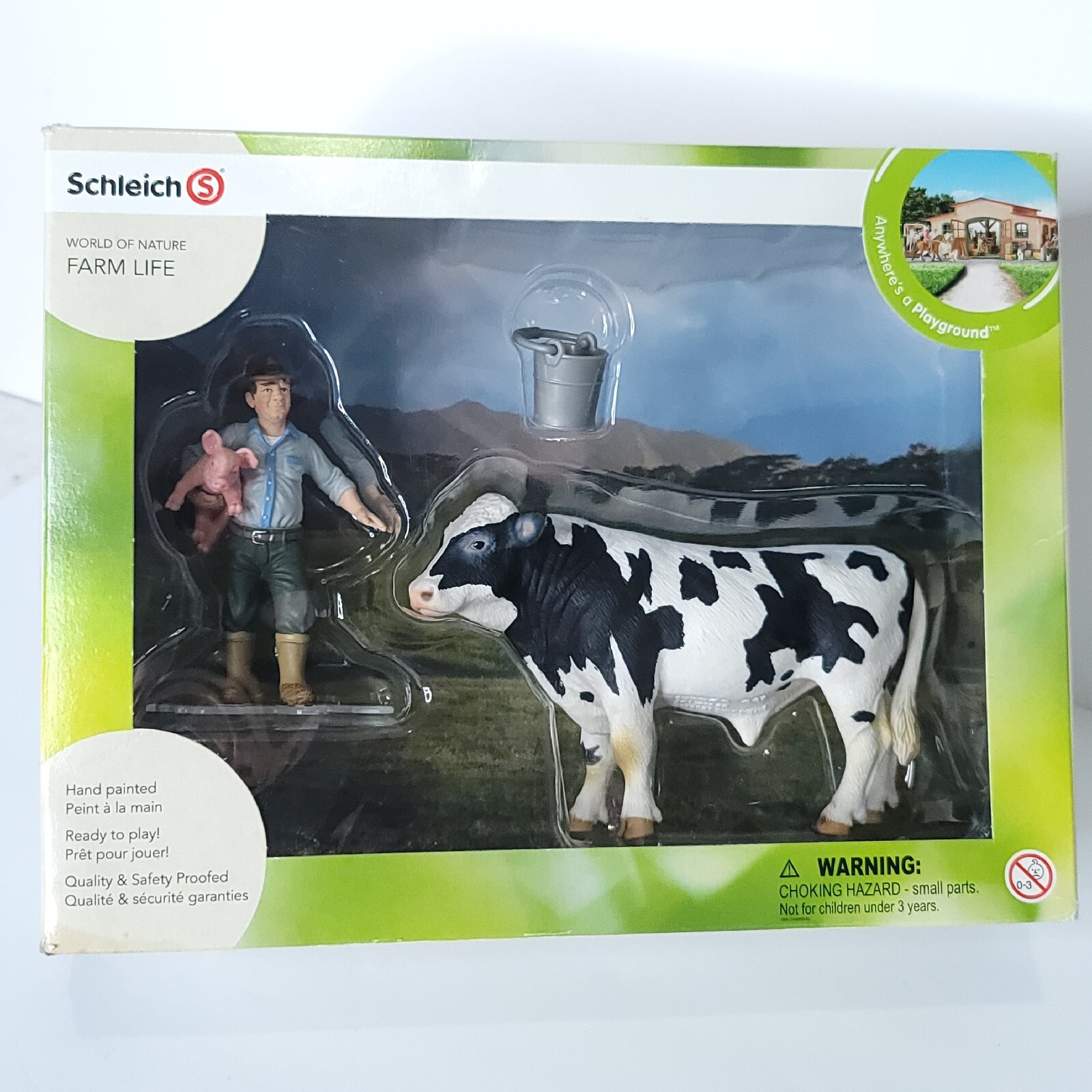 Schleich World of Nature Farm Life #21054 Farmer Piggy Pig C