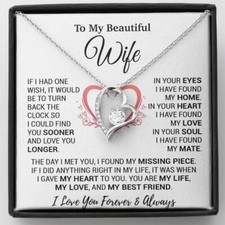 To My Wife Necklace, Christmas Gifts For Women, Anniversary Gift For Wife