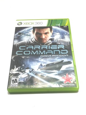 Carrier Command: Gaea Mission (Microsoft Xbox 360, 2012) Complete w/ manual