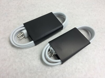 Lot of 2  OEM Apple (Longwell)  E344535  LS-7A  2.5A 125V  6Ft  AC Power Cord  
