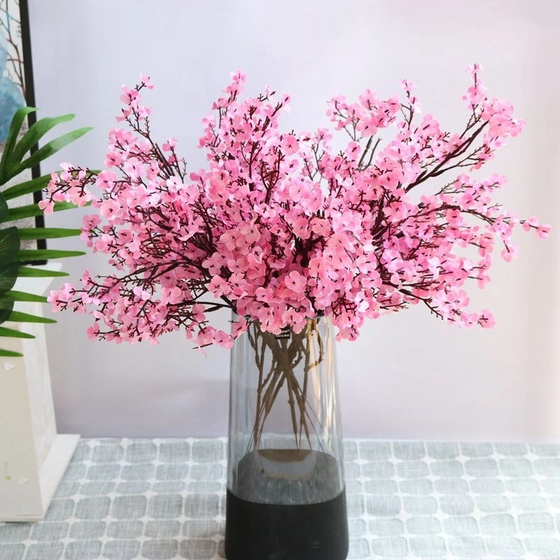 Babys Breath Artificial Flowers for Decoration Fake Gypsophila Bouquet for  Flower Arrangement Pink