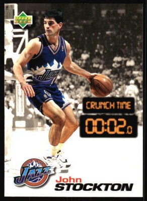 1997 Upper Deck Nestle Crunch Time John Stockton    #CT19 Utah Jazz
