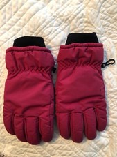 Lands  End Kids Winter Squall Gloves magenta pink purple girls Size L Large