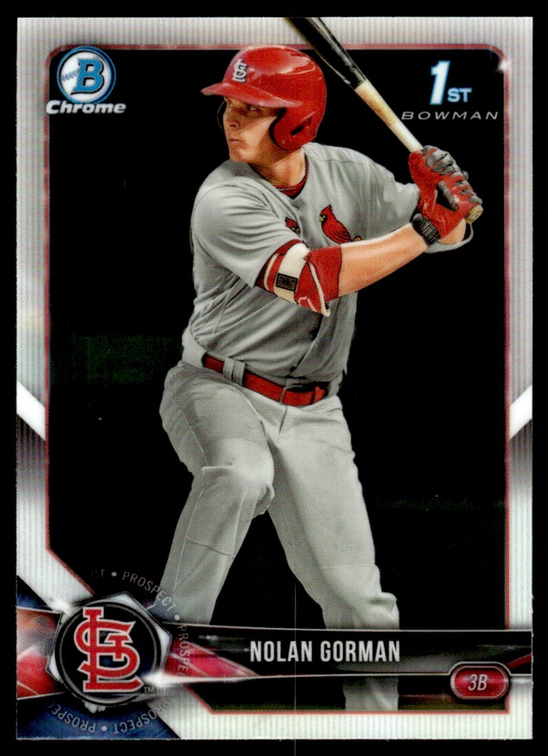 2018 Bowman Draft Chrome Nolan Gorman St. Louis Cardinals #BDC-117