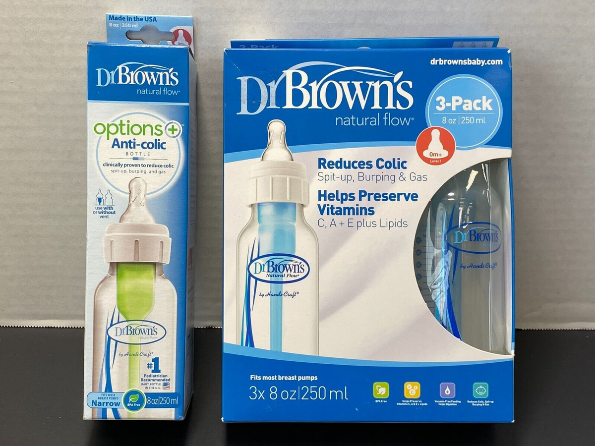 Brown's Baby Bottles Ounce Pack Anti-Colic New~(4
