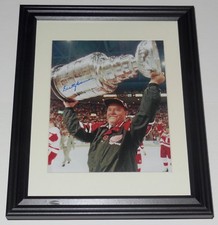 SCOTTY BOWMAN AUTOGRAPHED 8X10 COLOR PHOTO (FRAMED & MATTED) - DETROIT RED WINGS